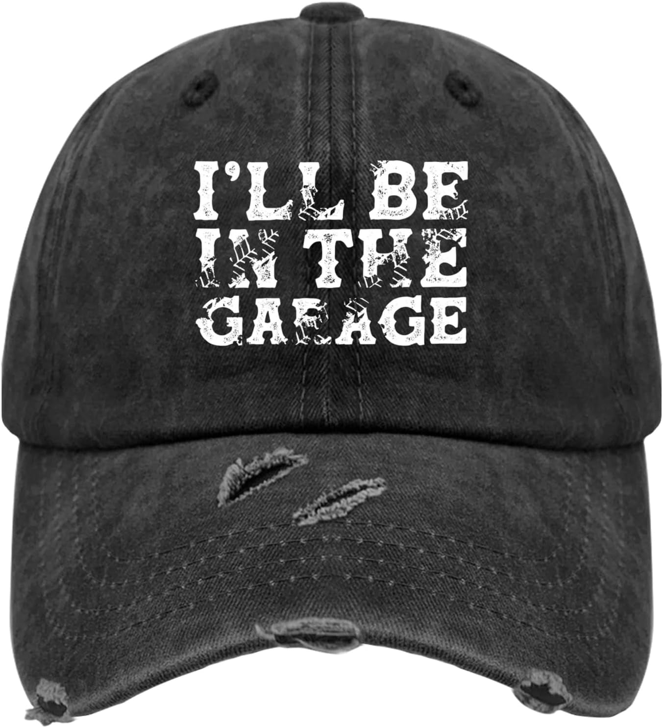I'Ll Be in the Garage Hats for Womens Baseball Caps Classic Washed Dad Hat Breathable